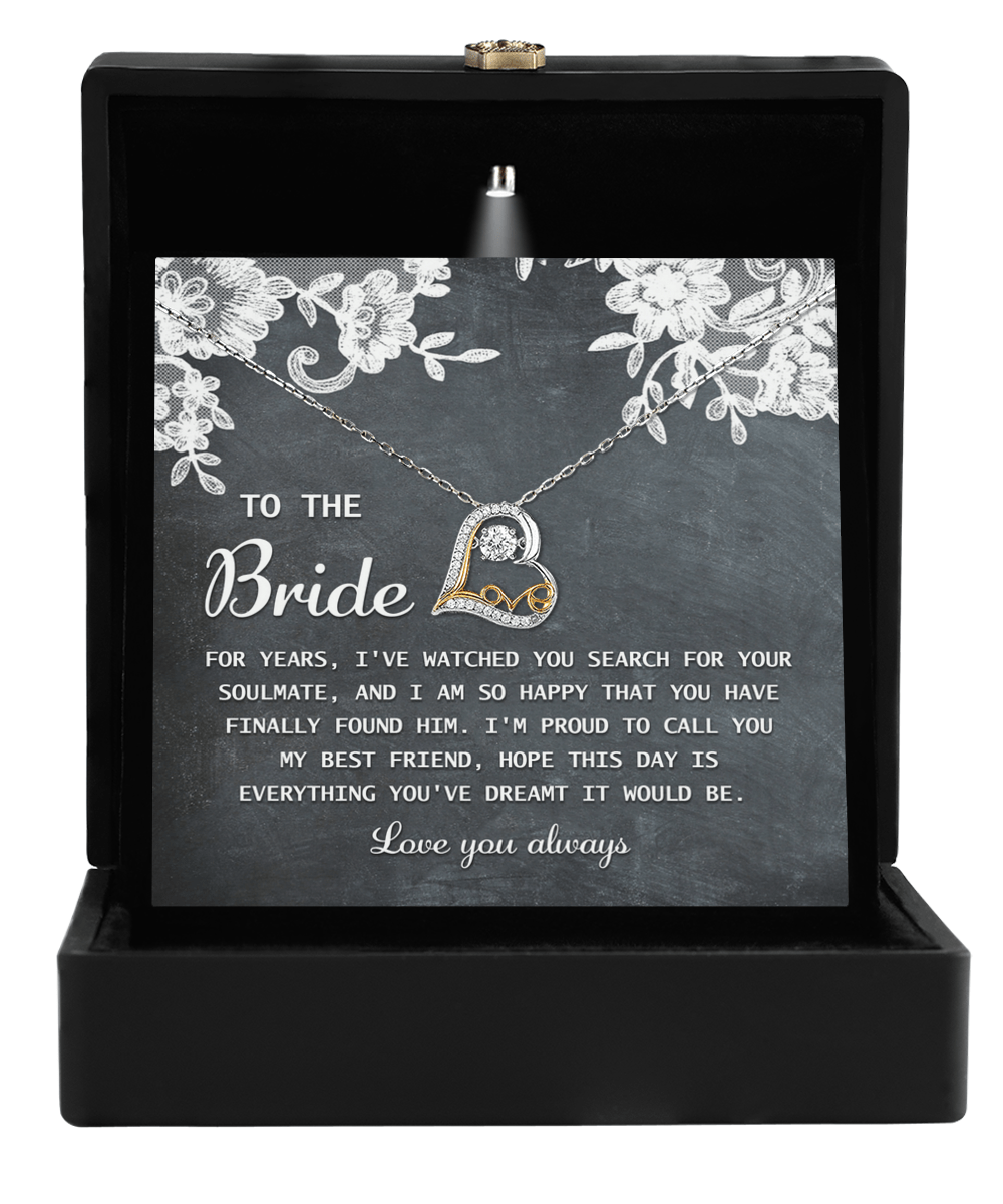 To the Bride: Best Friend's Blessing - Love Dancing Necklace - Real Rad Boutique