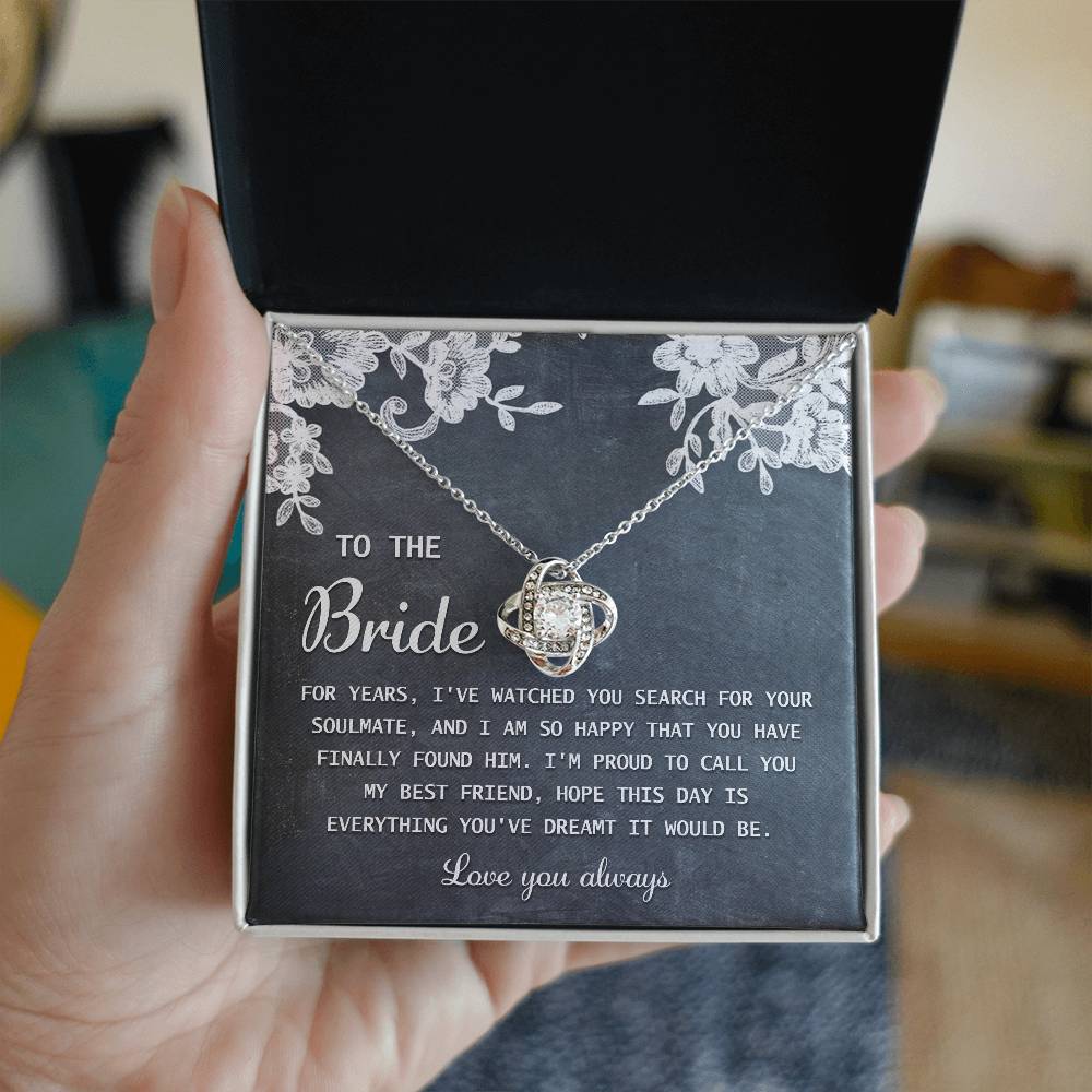 To the Bride: Best Friend's Blessing - Love Knot Necklace - Real Rad Boutique