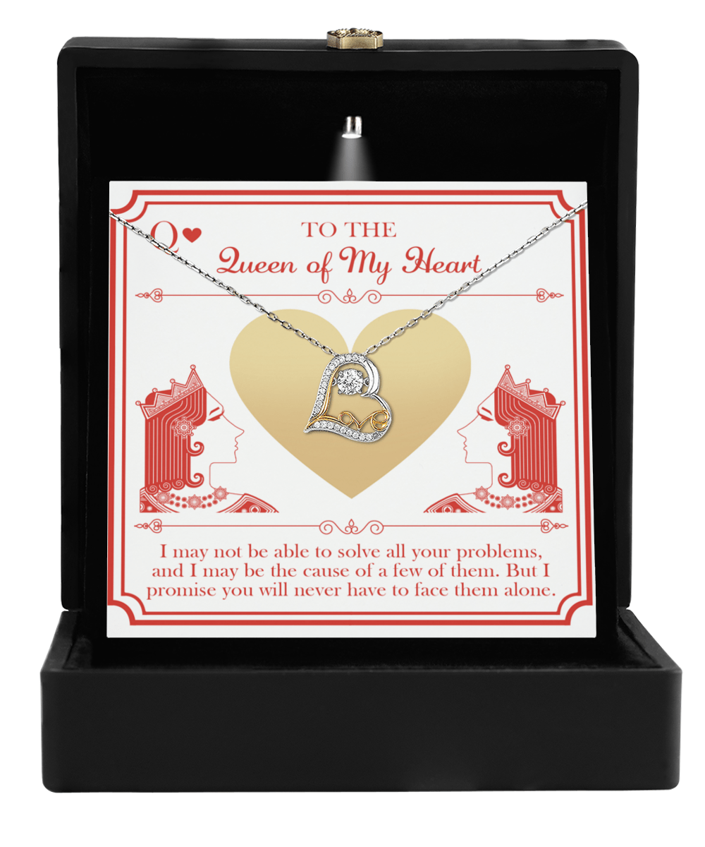 To the Queen of My Heart - Love Dancing Necklace - Real Rad Boutique