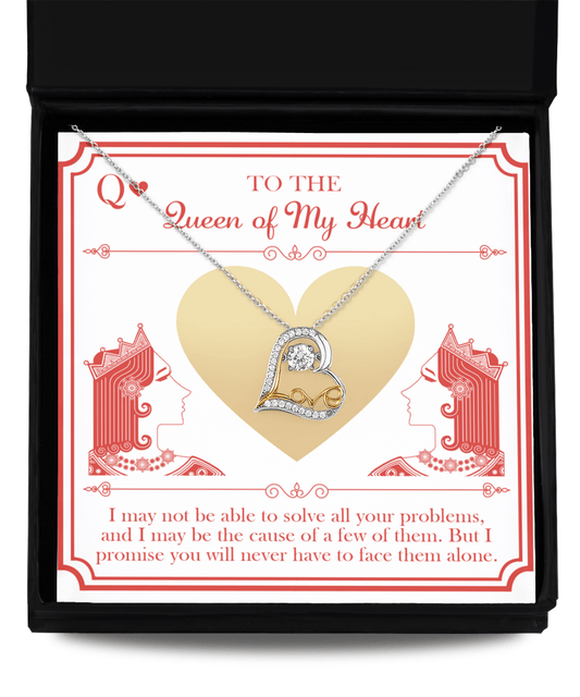 To the Queen of My Heart - Love Dancing Necklace - Real Rad Boutique