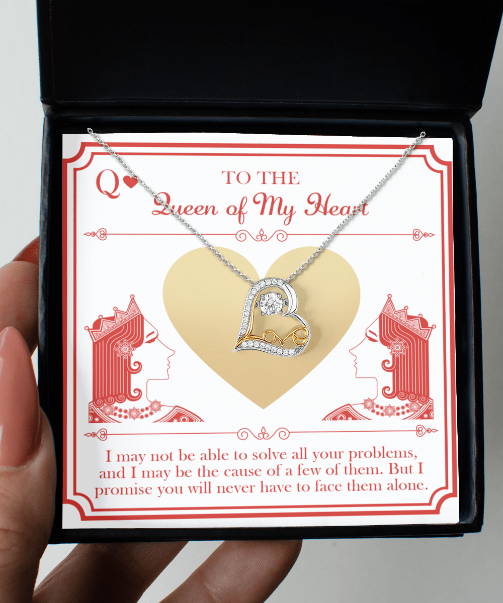 To the Queen of My Heart - Love Dancing Necklace - Real Rad Boutique