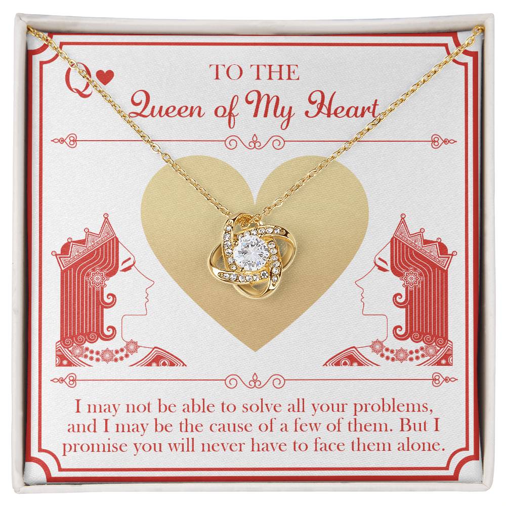 To the Queen of My Heart - Love Knot Necklace - Real Rad Boutique