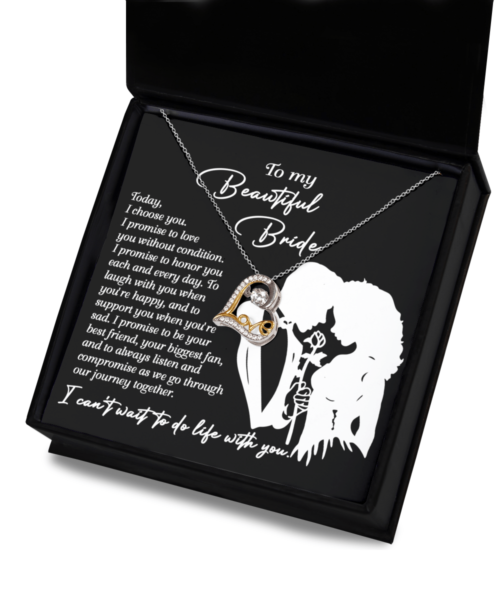 Today, I Choose You - Love Dancing Necklace - Real Rad Boutique