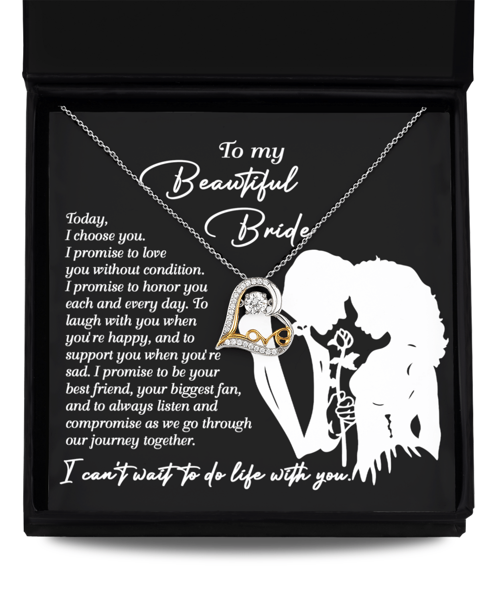 Today, I Choose You - Love Dancing Necklace - Real Rad Boutique