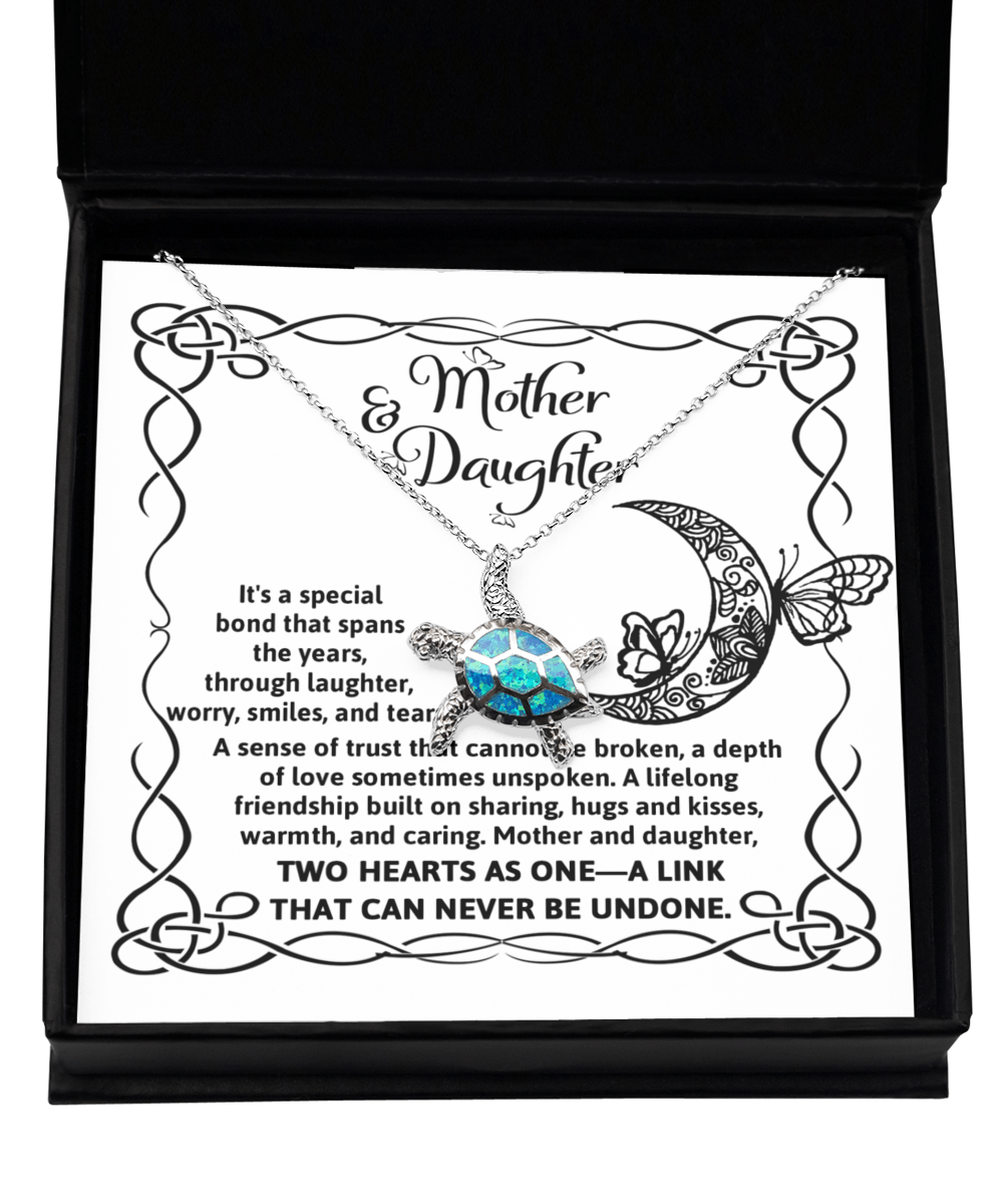 Unbreakable Mother - Daughter Bond - Opal Turtle Necklace - Real Rad Boutique