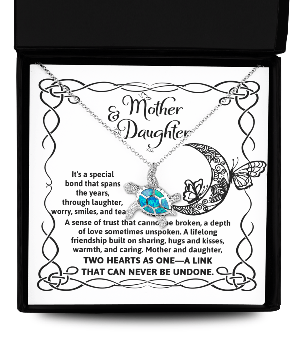 Unbreakable Mother - Daughter Bond - Opal Turtle Necklace - Real Rad Boutique