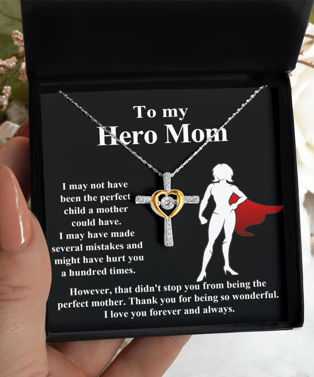 Unconditional Love, Perfect Mother - Love Cross Necklace - Real Rad Boutique