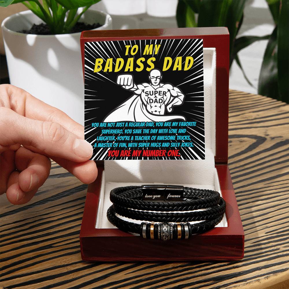 Unleash Dad's Superpowers - Love You Forever Bracelet - Real Rad Boutique