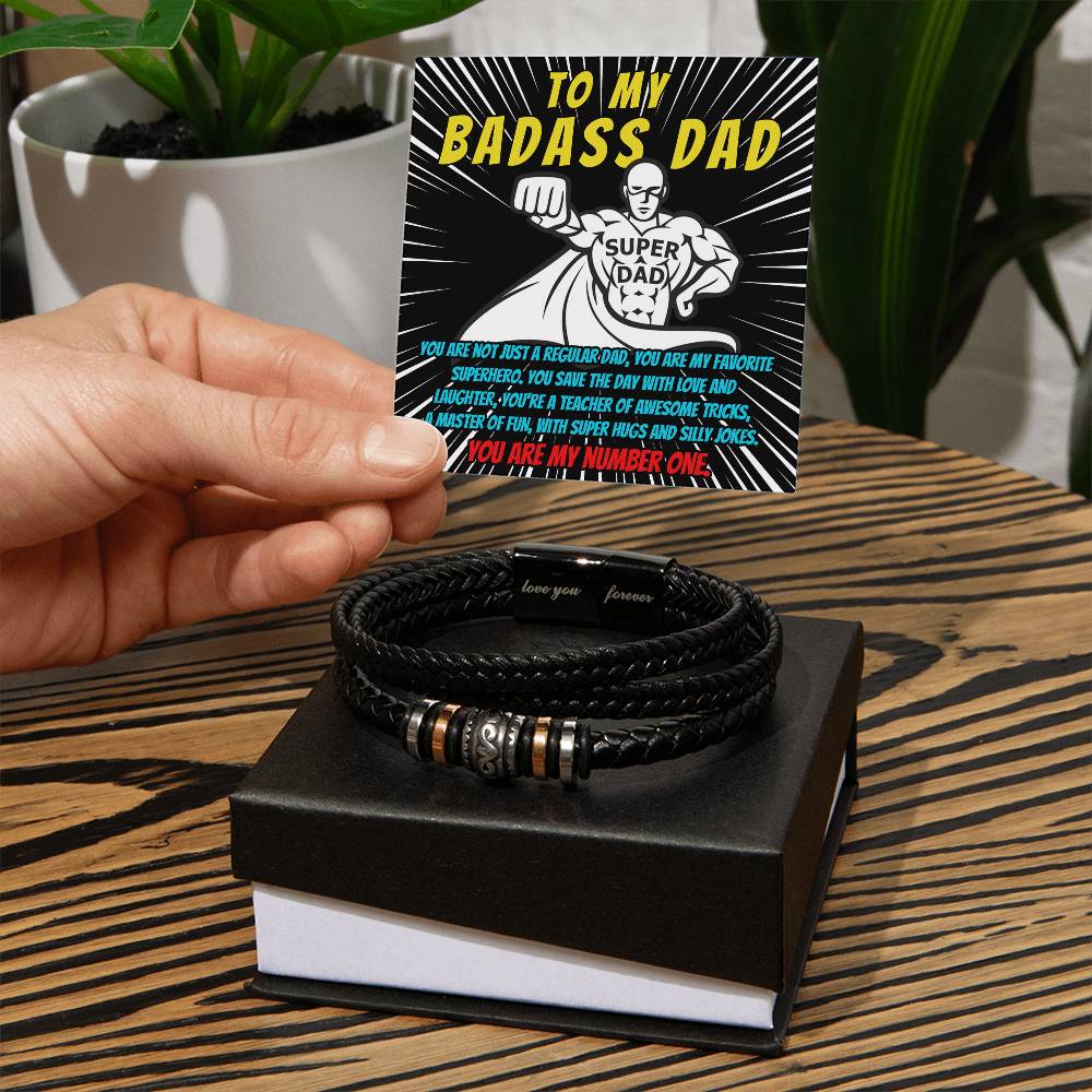 Unleash Dad's Superpowers - Love You Forever Bracelet - Real Rad Boutique