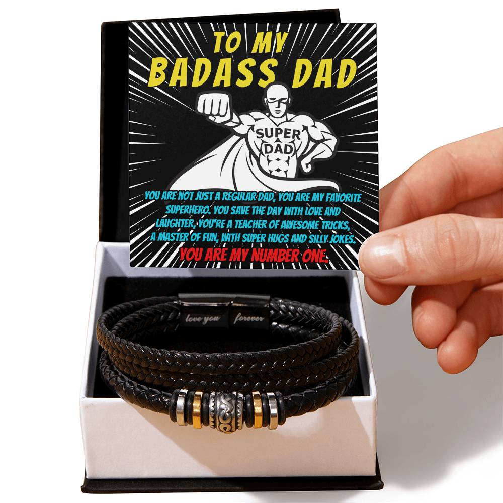 Unleash Dad's Superpowers - Love You Forever Bracelet - Real Rad Boutique