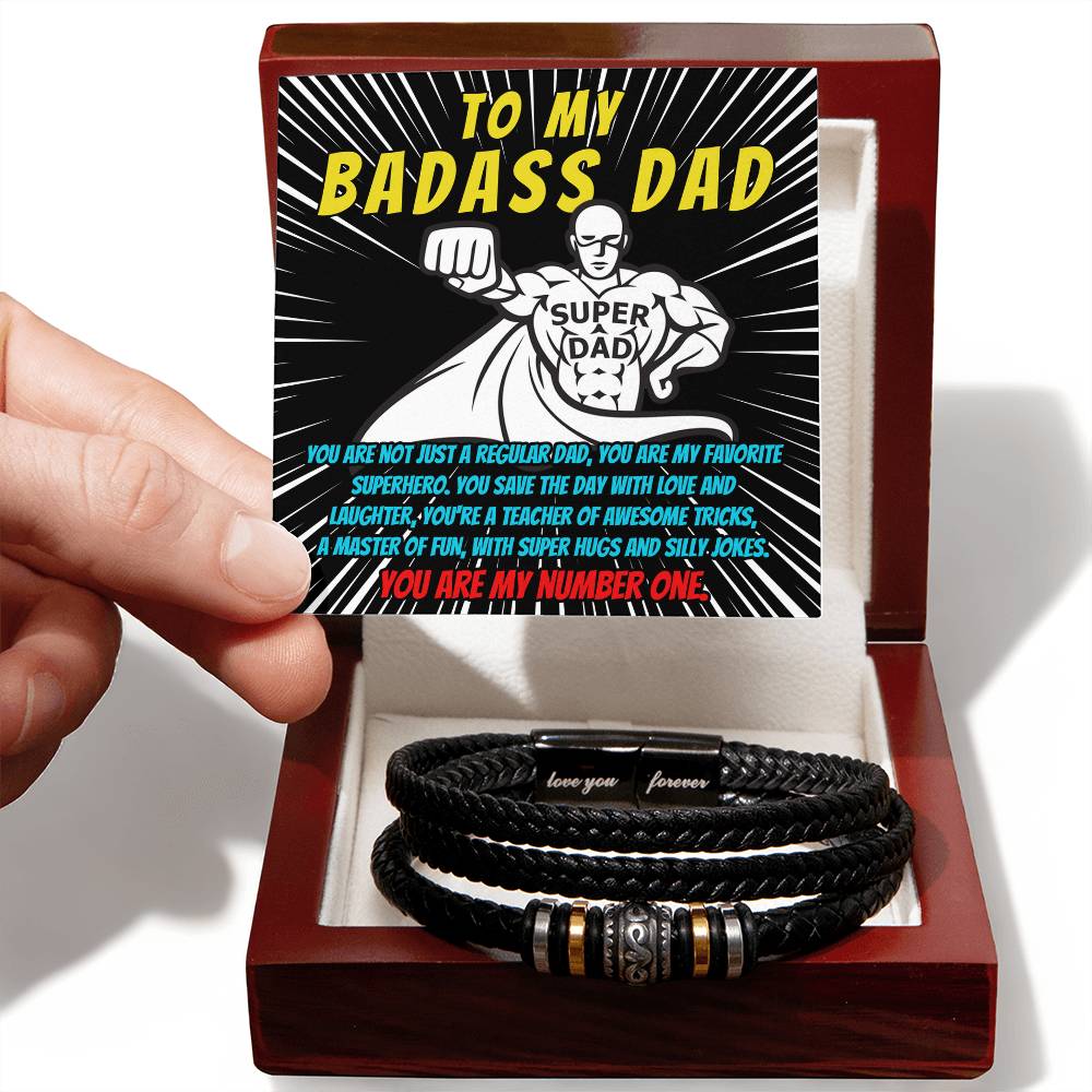 Unleash Dad's Superpowers - Love You Forever Bracelet - Real Rad Boutique