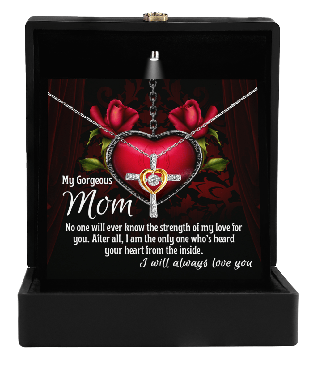 Unwavering Love Mom - Love Cross Necklace - Real Rad Boutique