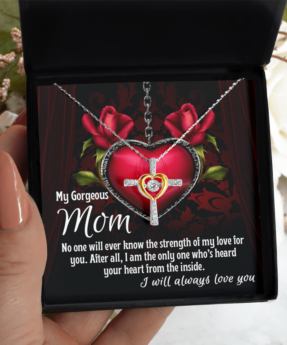 Unwavering Love Mom - Love Cross Necklace - Real Rad Boutique