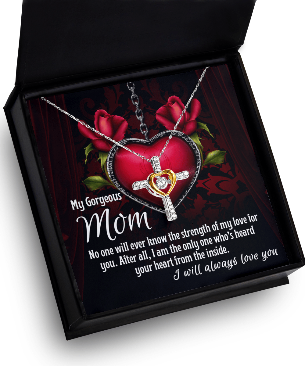 Unwavering Love Mom - Love Cross Necklace - Real Rad Boutique