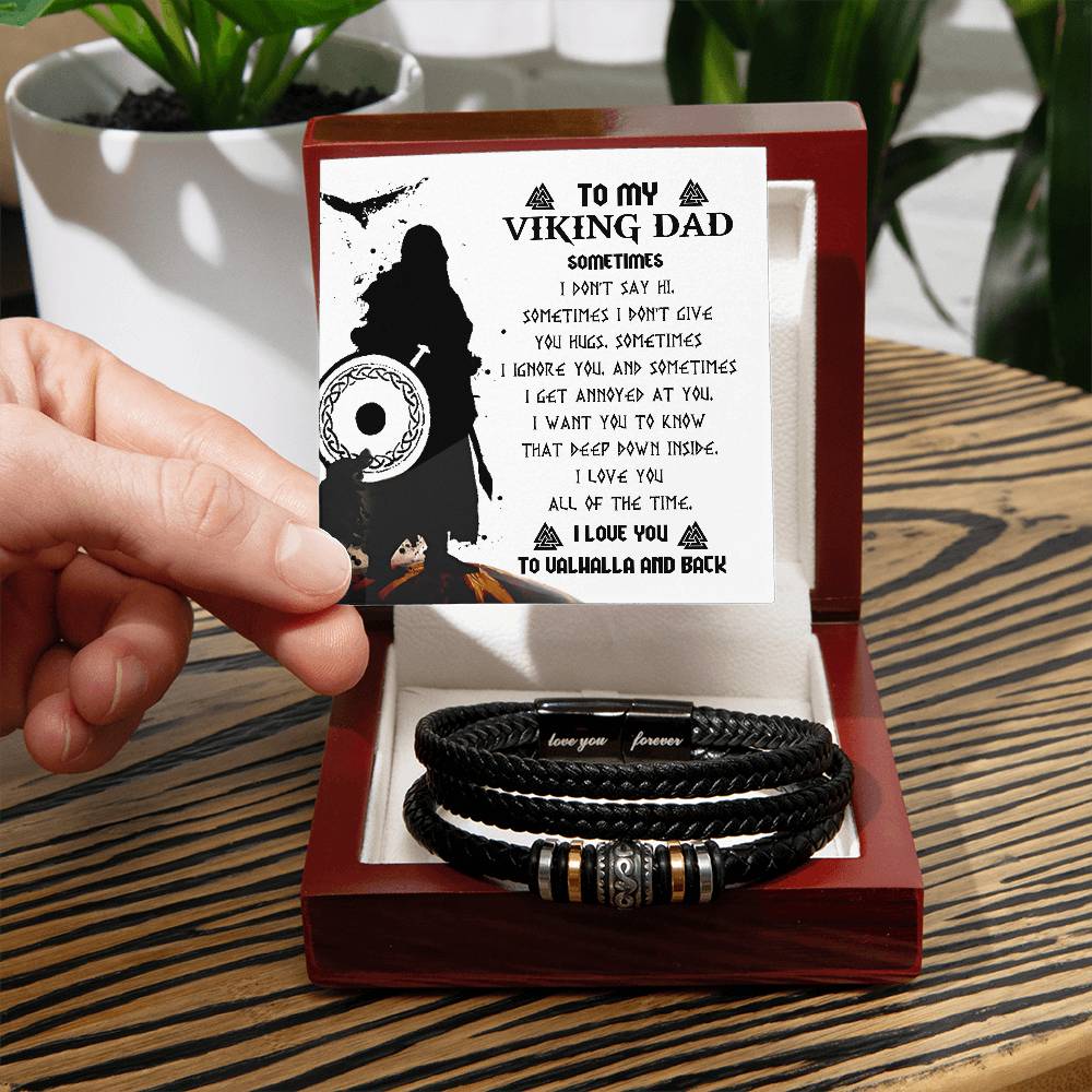 Viking Dad - Love You Forever Bracelet - Real Rad Boutique