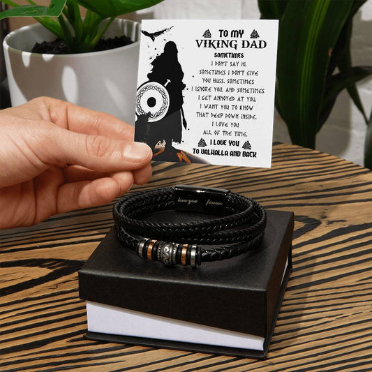 Viking Dad - Love You Forever Bracelet - Real Rad Boutique