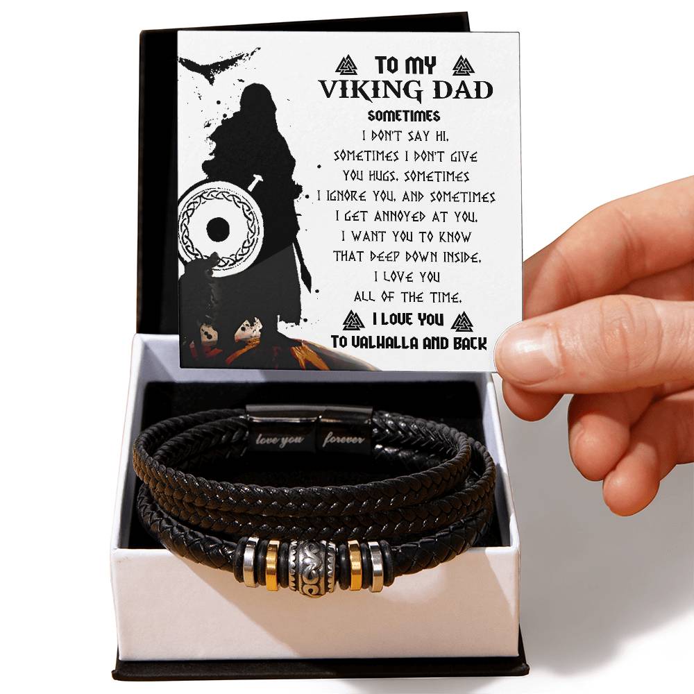 Viking Dad - Love You Forever Bracelet - Real Rad Boutique