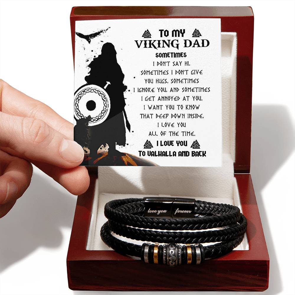 Viking Dad - Love You Forever Bracelet - Real Rad Boutique