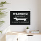 Wiener Alert - Matte Canvas, Black Frame - Real Rad Boutique