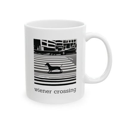 Wiener Crossing - Ceramic Mug - Real Rad Boutique