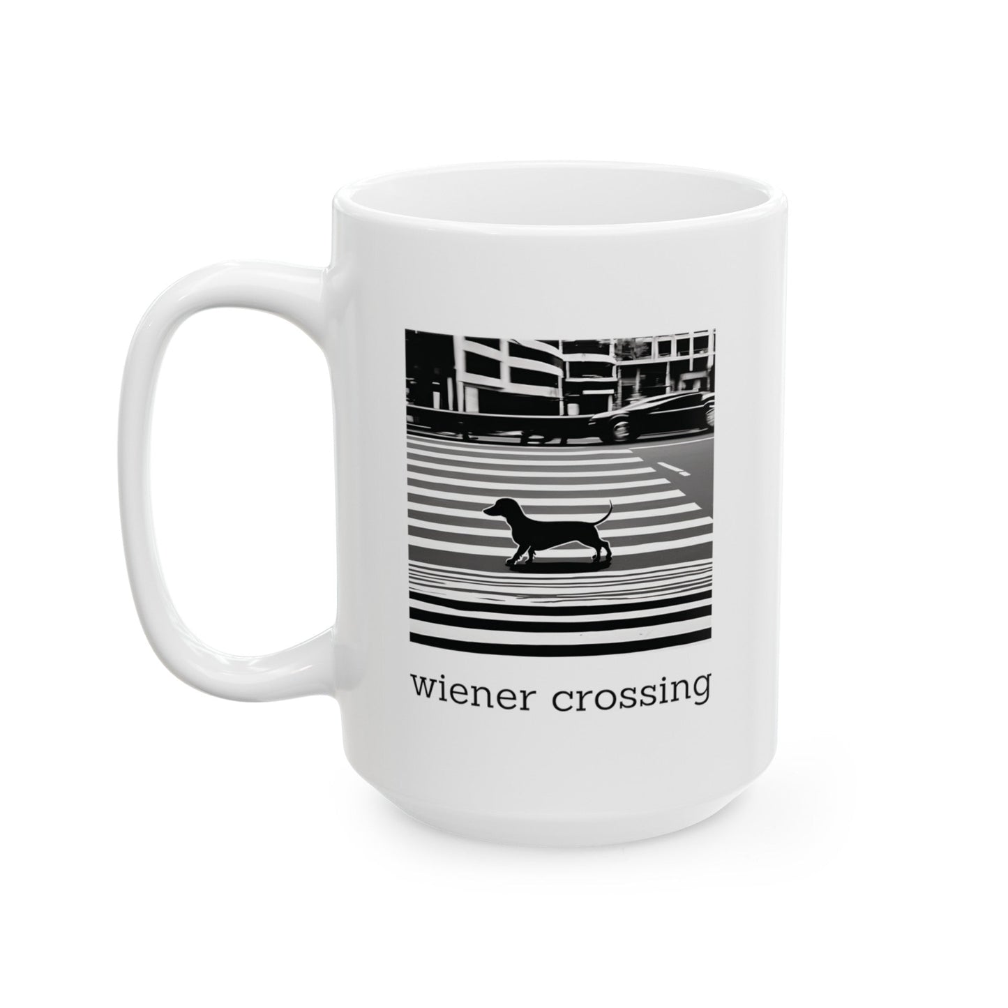 Wiener Crossing - Ceramic Mug - Real Rad Boutique