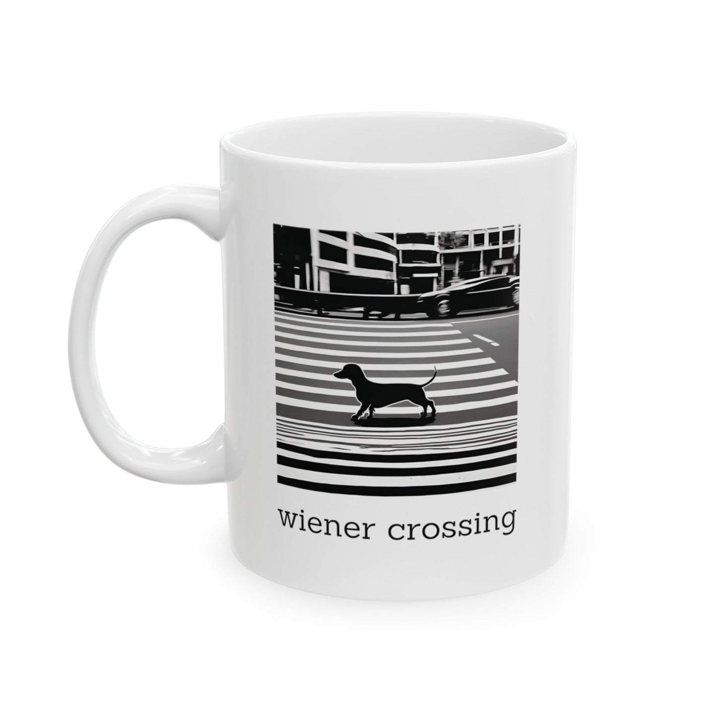 Wiener Crossing - Ceramic Mug - Real Rad Boutique