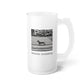 Wiener Crossing - Frosted Glass Beer Mug - Real Rad Boutique