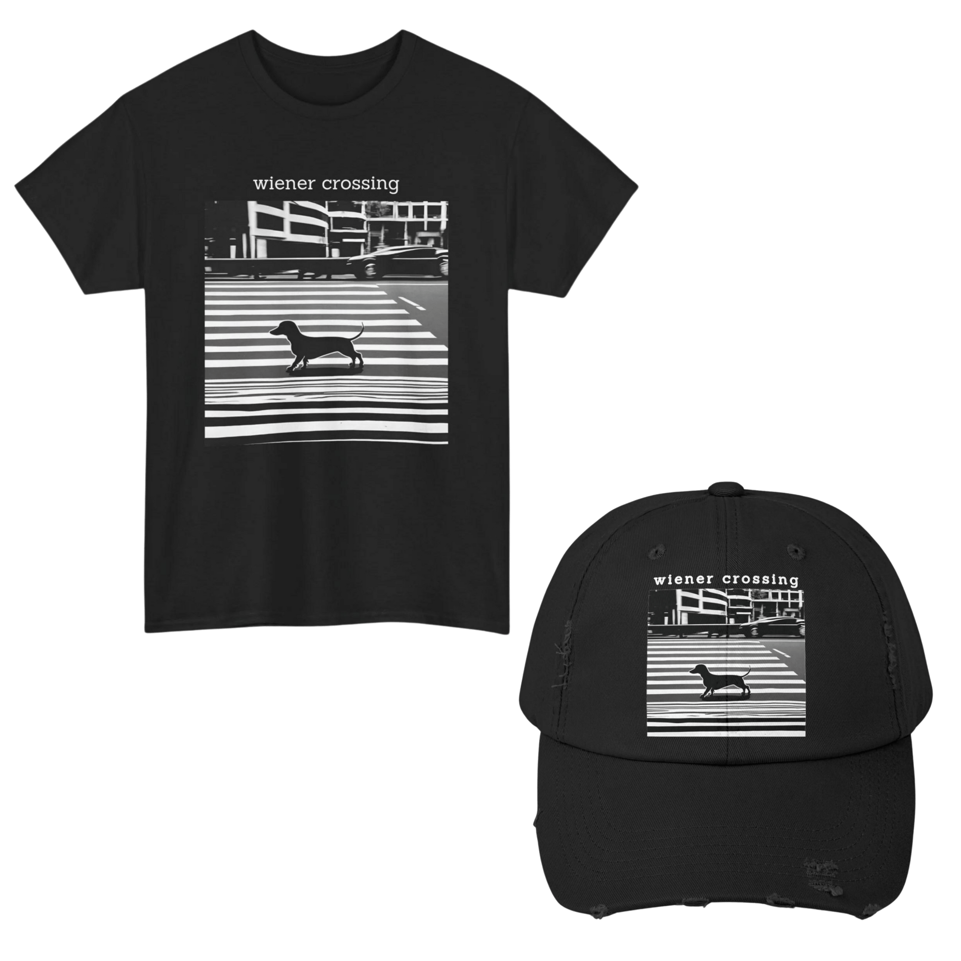 Wiener Crossing T - Shirt & Cap Bundle - Real Rad Boutique