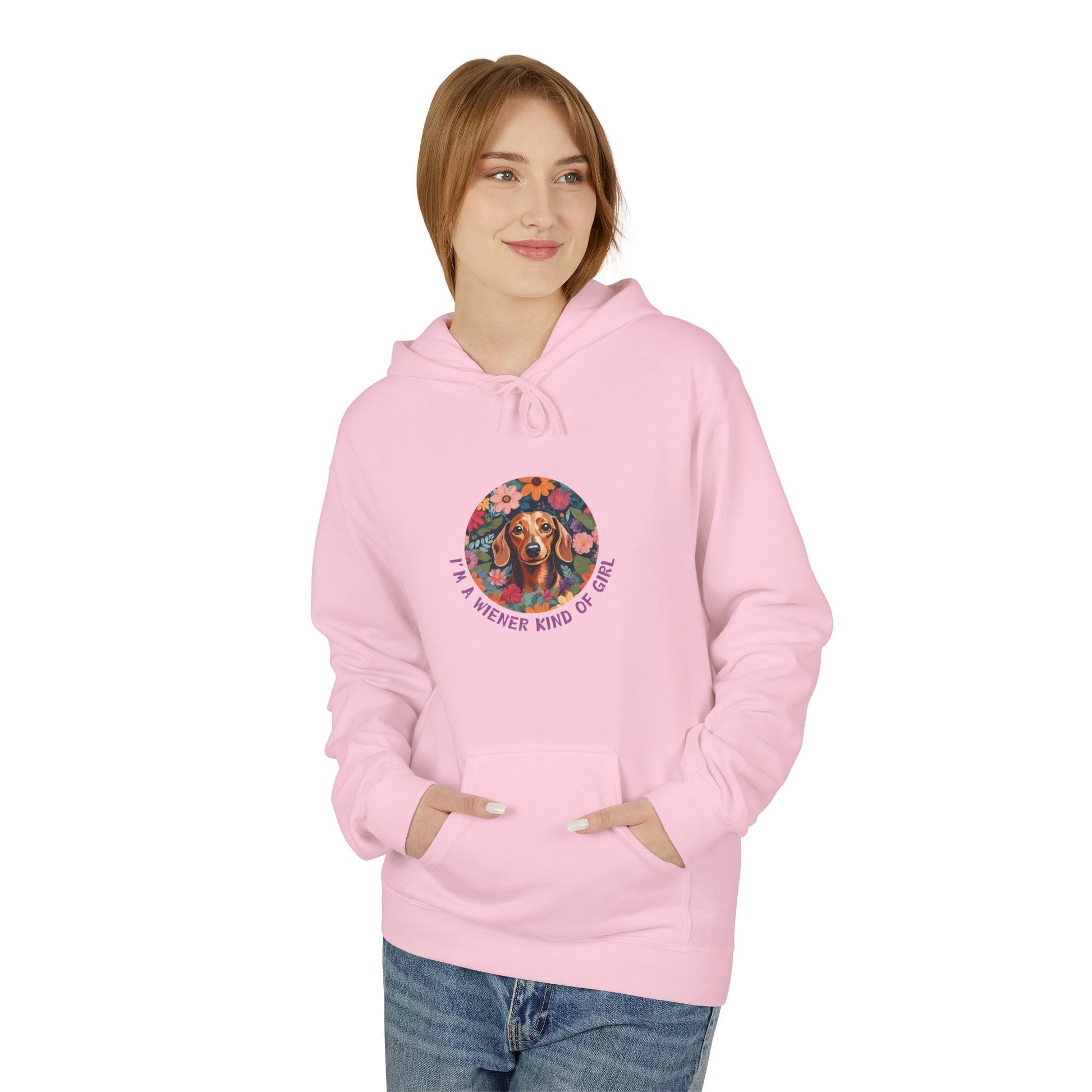 Wiener Kind Of Girl - Softstyle Fleece Hoodie - Real Rad Boutique