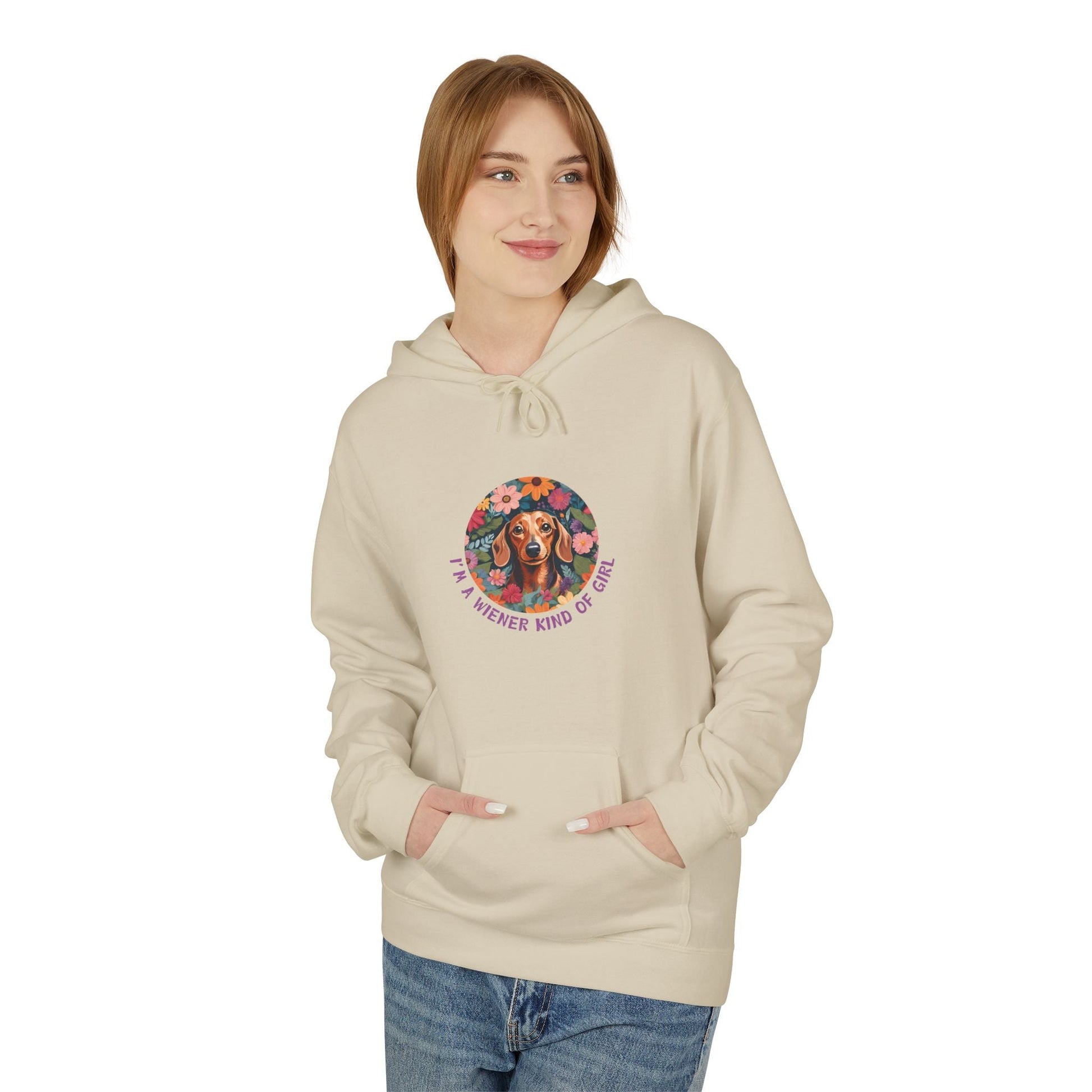 Wiener Kind Of Girl - Softstyle Fleece Hoodie - Real Rad Boutique