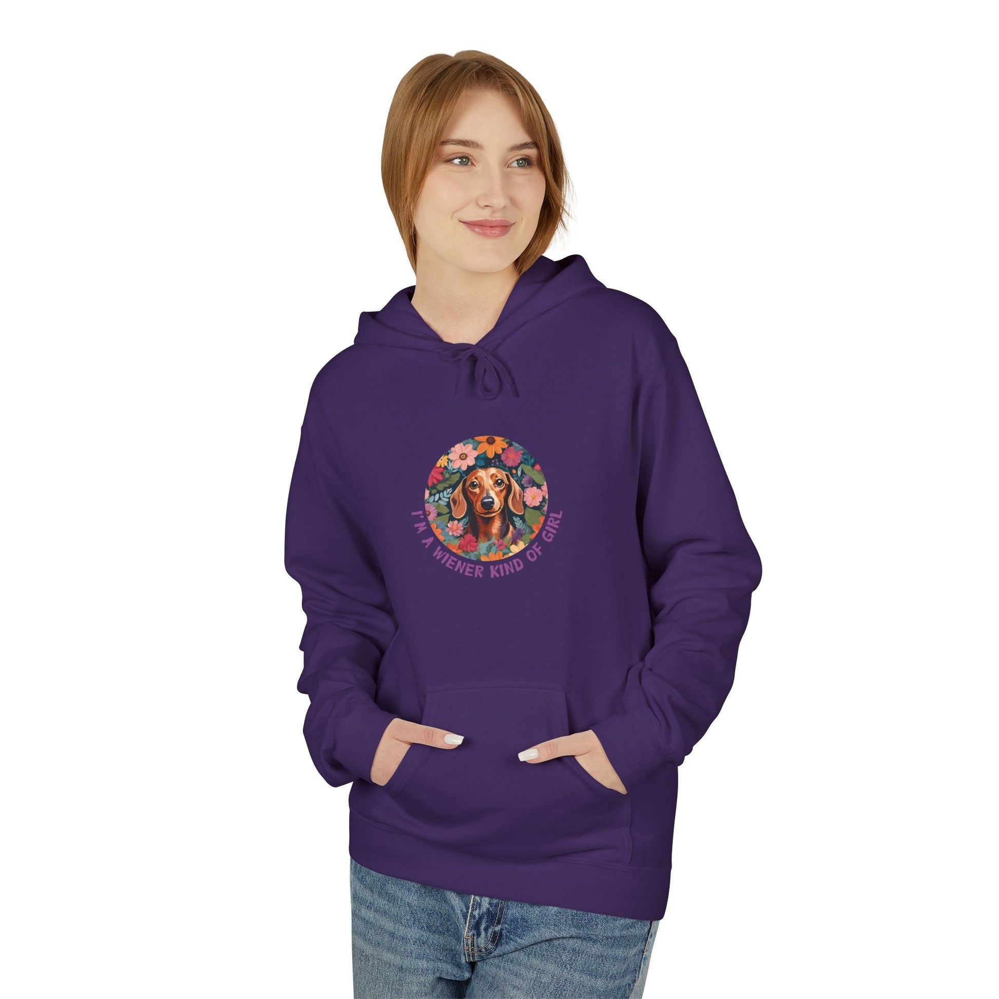 Wiener Kind Of Girl - Softstyle Fleece Hoodie - Real Rad Boutique