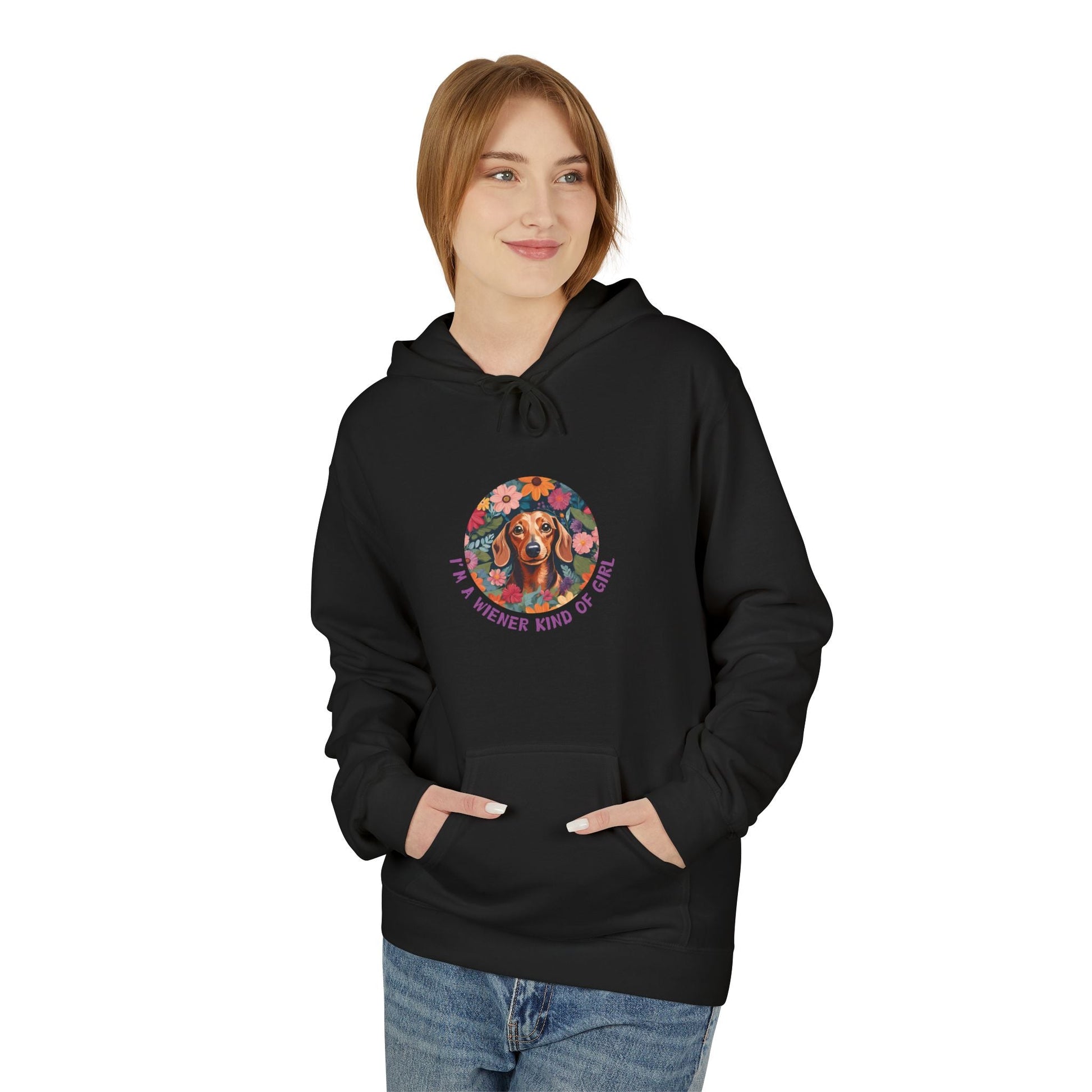 Wiener Kind Of Girl - Softstyle Fleece Hoodie - Real Rad Boutique