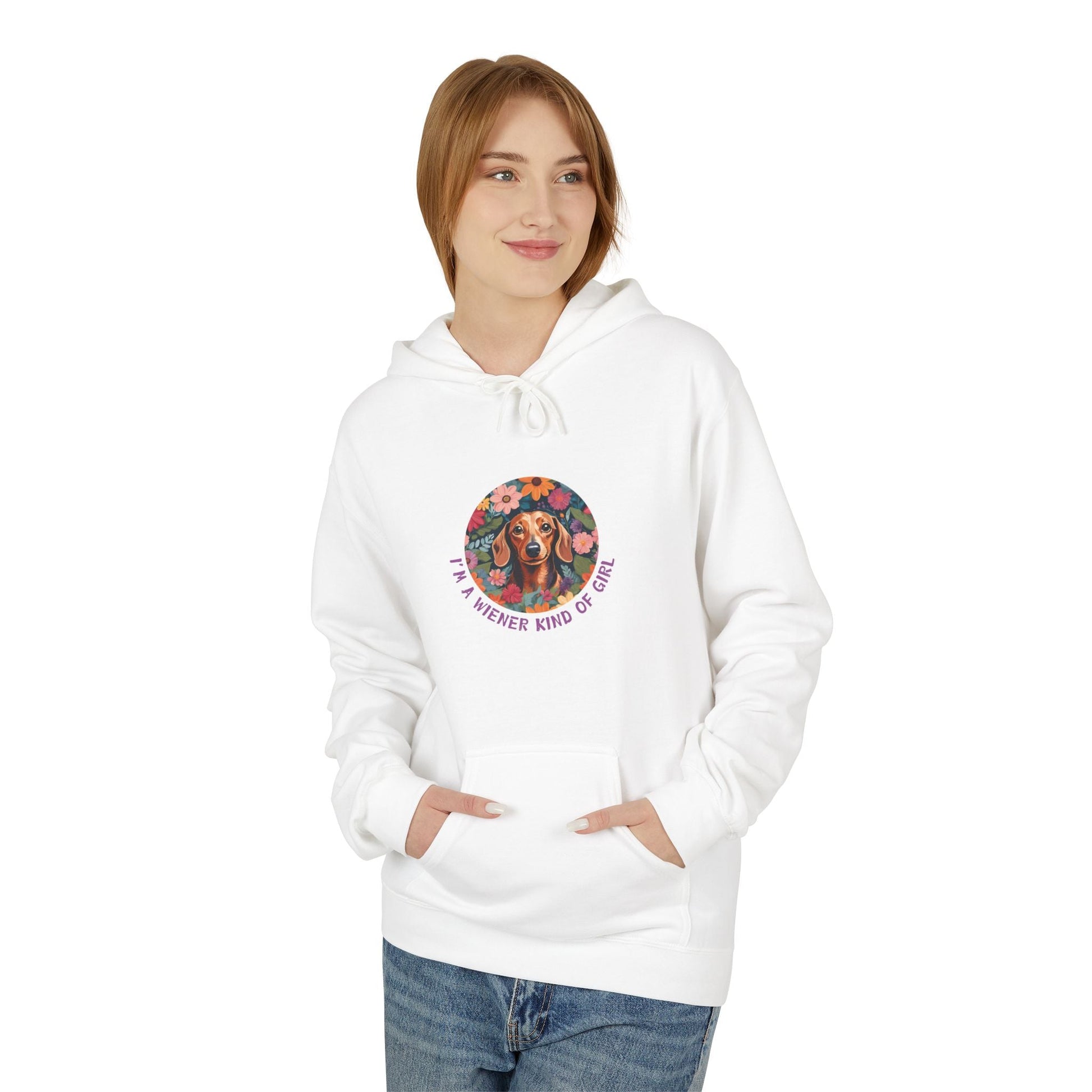 Wiener Kind Of Girl - Softstyle Fleece Hoodie - Real Rad Boutique