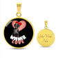 Wiener Love - Circle Pendant - Real Rad Boutique