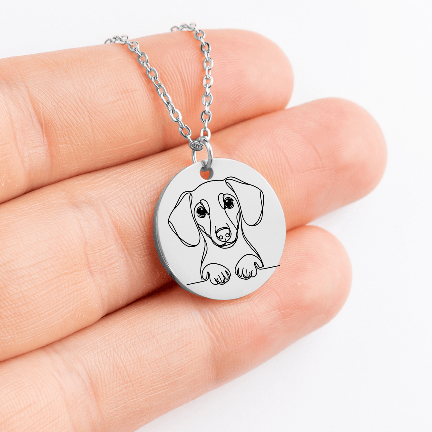 Wiener Love - Dachshund Valentine Necklace | Gift for Her - Real Rad Boutique