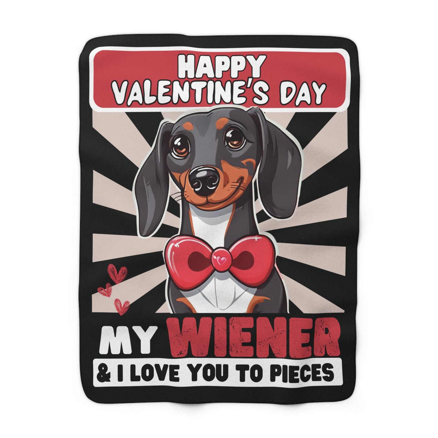 Wiener Love - Sherpa Fleece Blanket - Real Rad Boutique