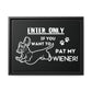 Wiener Lovers Welcome - Matte Canvas, Black Frame - Real Rad Boutique