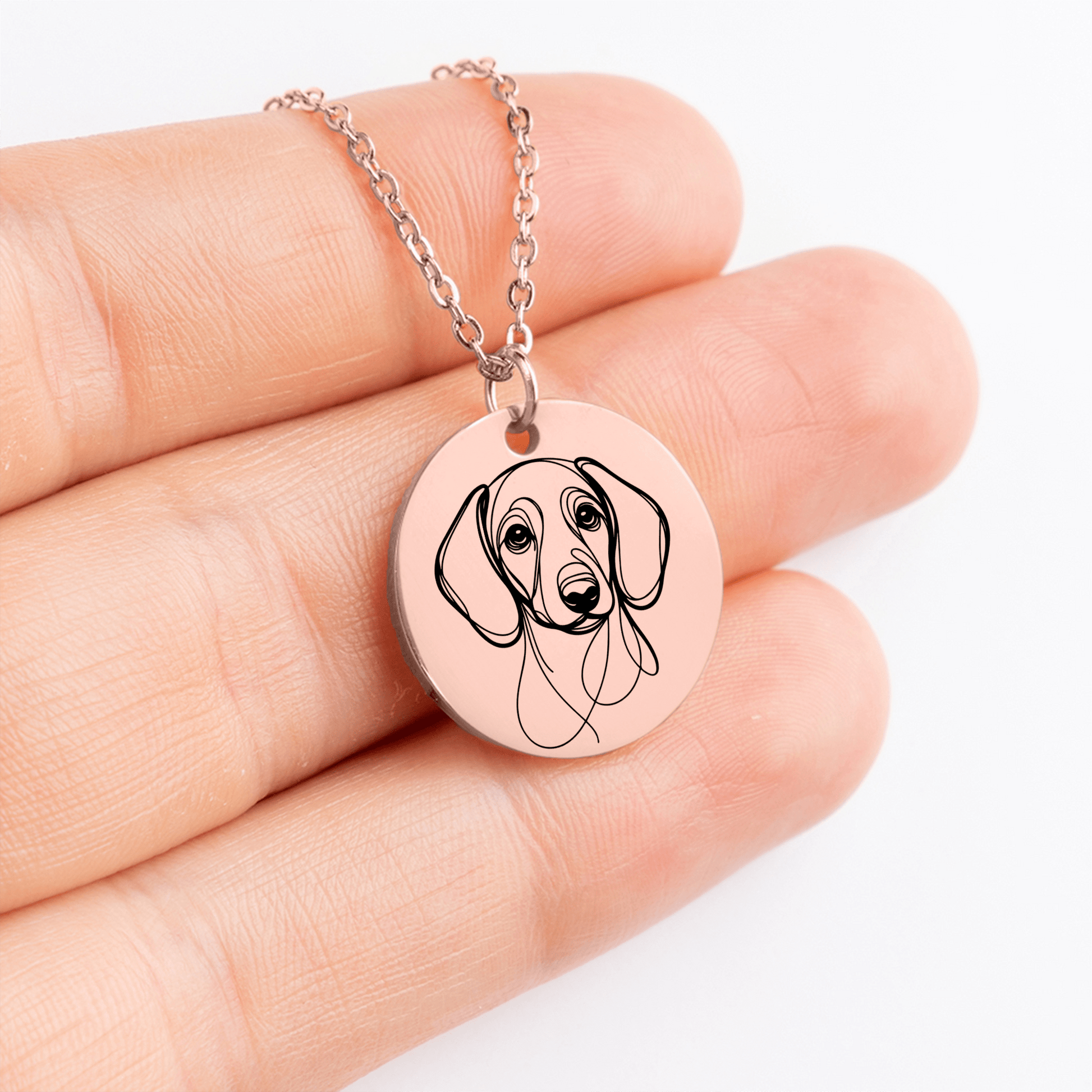 Wiener Loving Bestie - Dachshund Valentine Necklace | Gift for Her - Real Rad Boutique