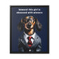 Wiener Obsessed - Matte Canvas, Black Frame - Real Rad Boutique