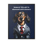 Wiener Obsessed - Matte Canvas, Black Frame - Real Rad Boutique