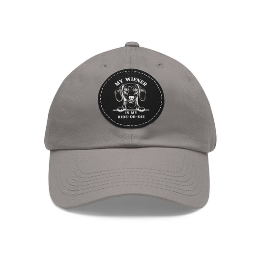 Wiener Ride - or - Die - Cap with Leather Patch - Real Rad Boutique