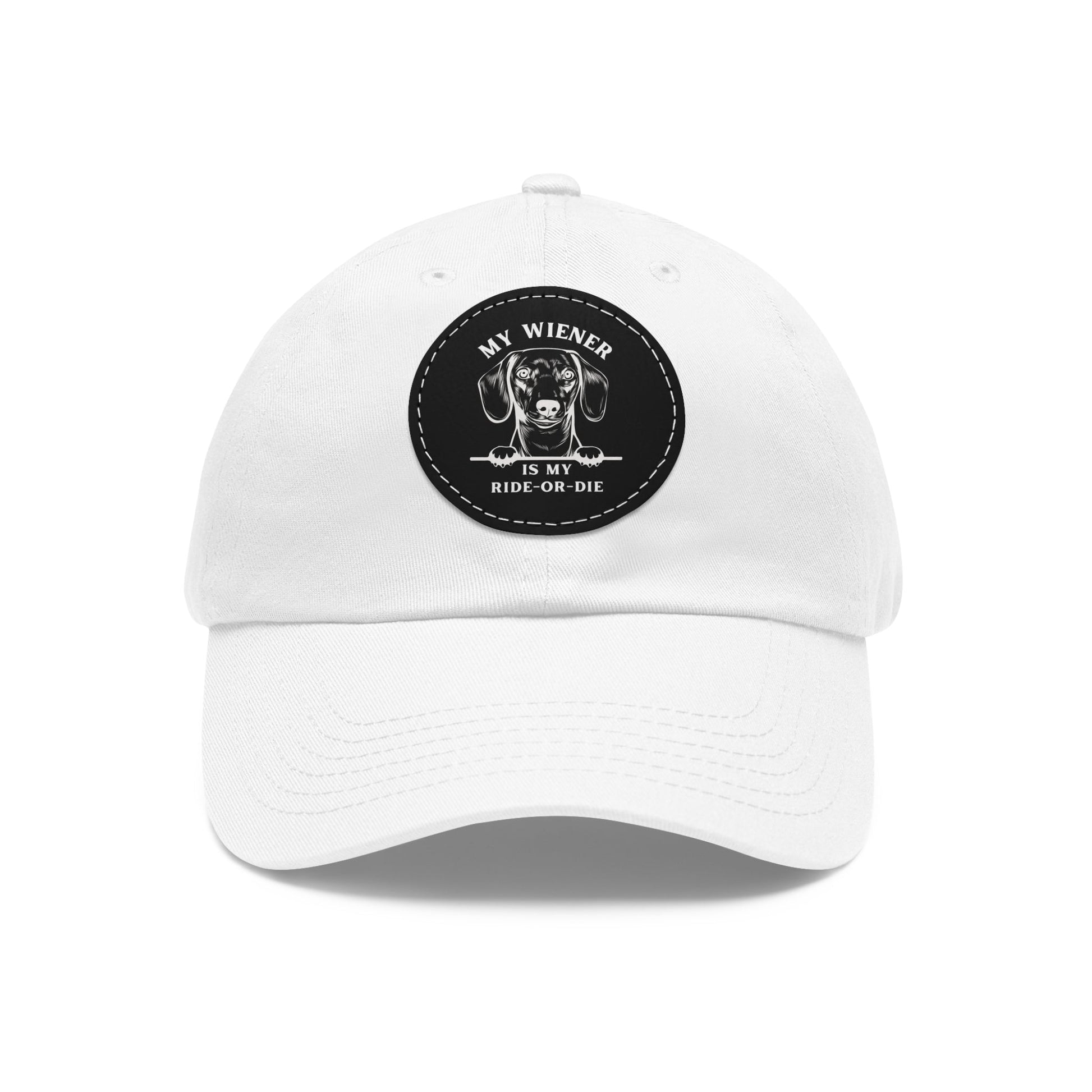 Wiener Ride - or - Die - Cap with Leather Patch - Real Rad Boutique