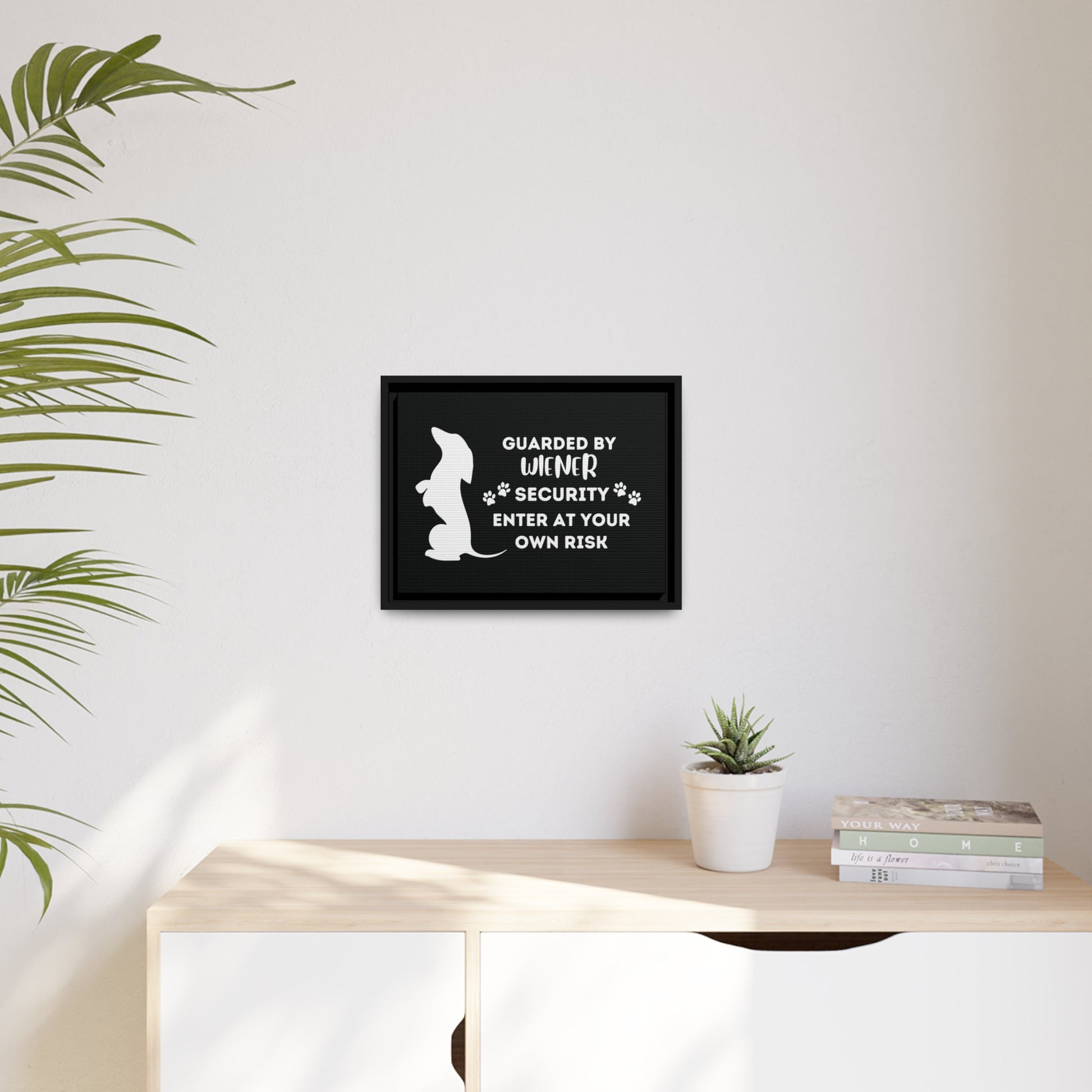 Wiener Security - Matte Canvas, Black Frame - Real Rad Boutique