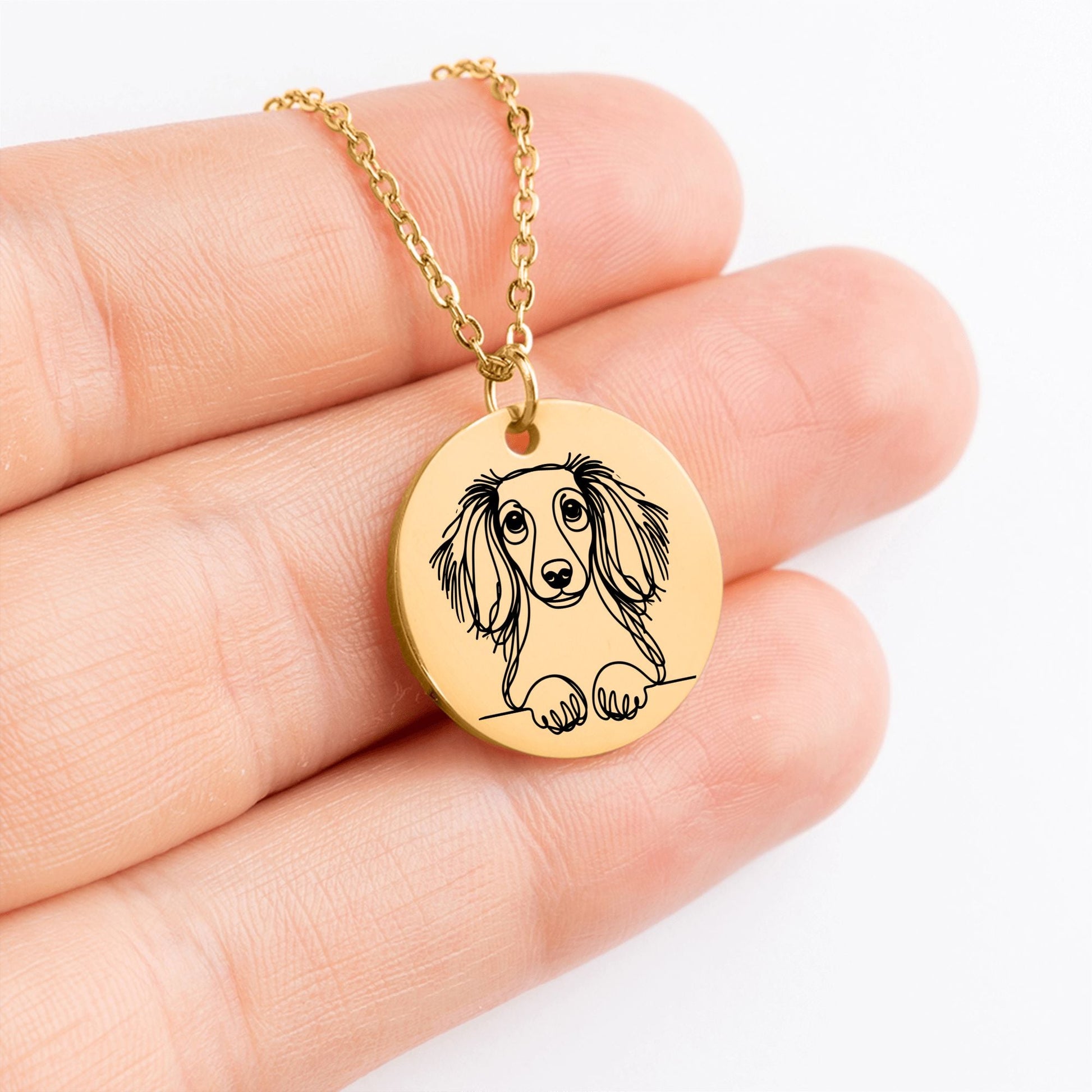 Wiener Wag - Dachshund Valentine Necklace | Gift for Her - Real Rad Boutique