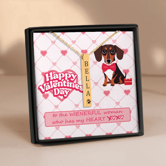 Wienerful Woman - Dachshund Valentine Necklace | Gift for Her - Real Rad Boutique