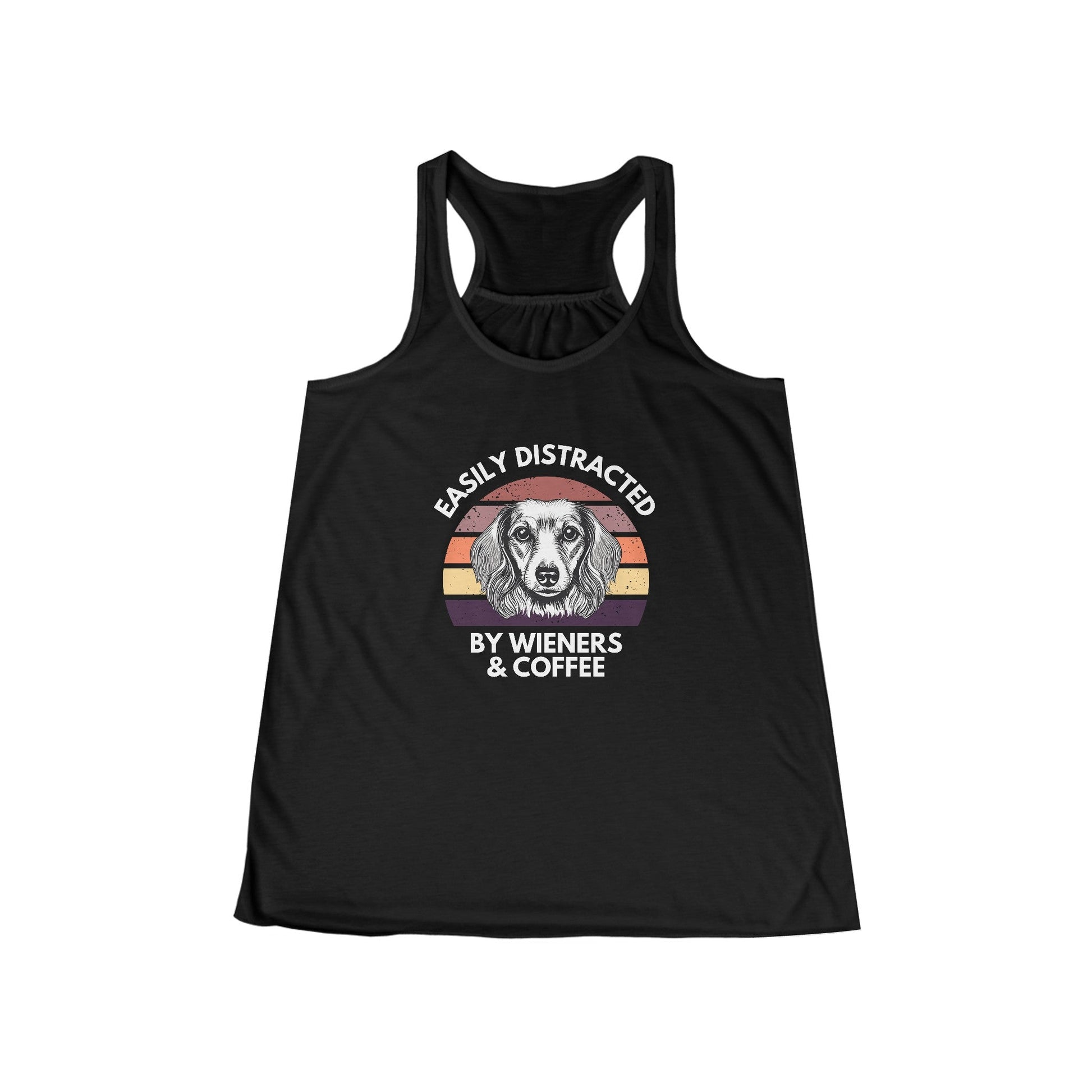 Wieners and Wine - Women's Flowy Racerback Tank - Real Rad Boutique