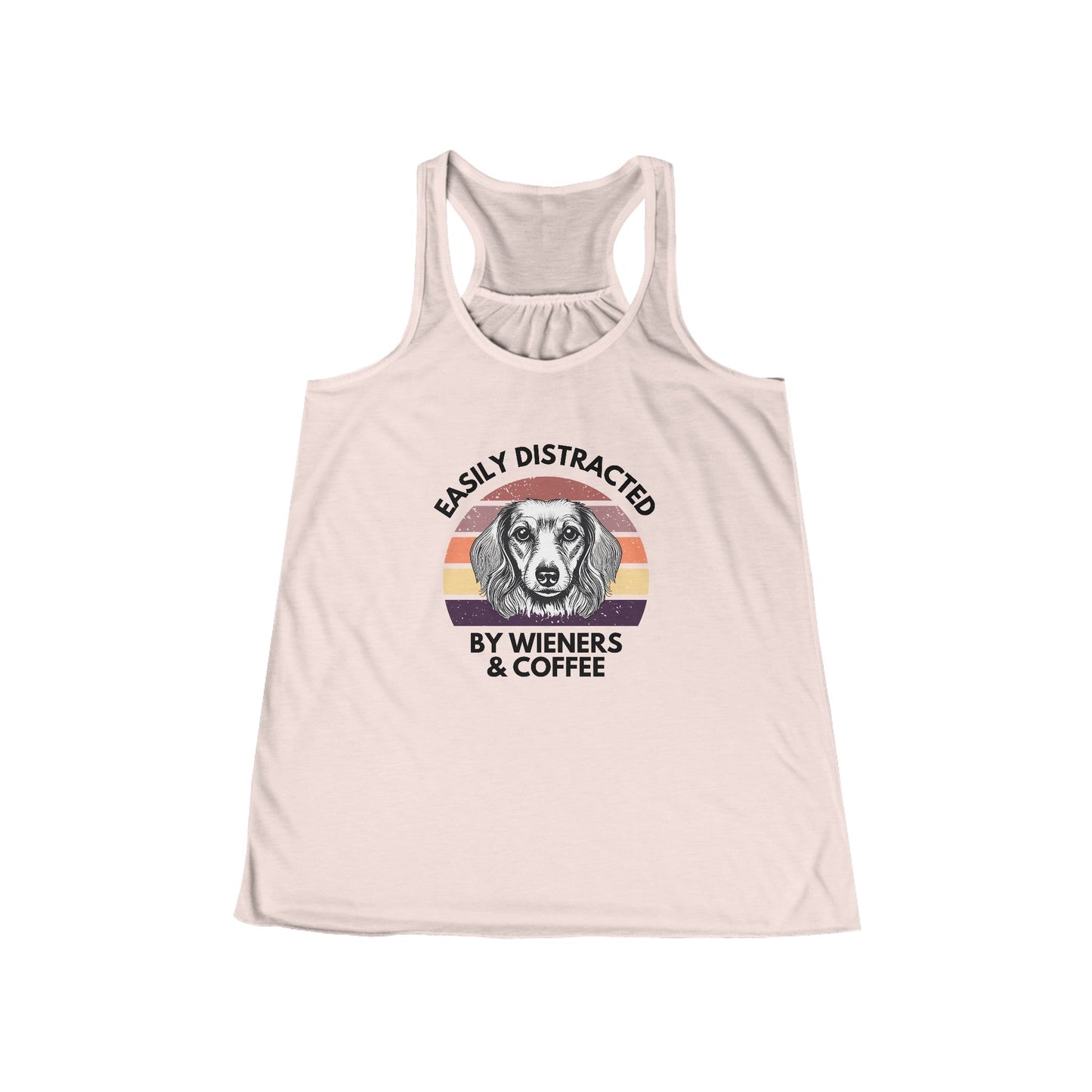 Wieners and Wine - Women's Flowy Racerback Tank - Real Rad Boutique