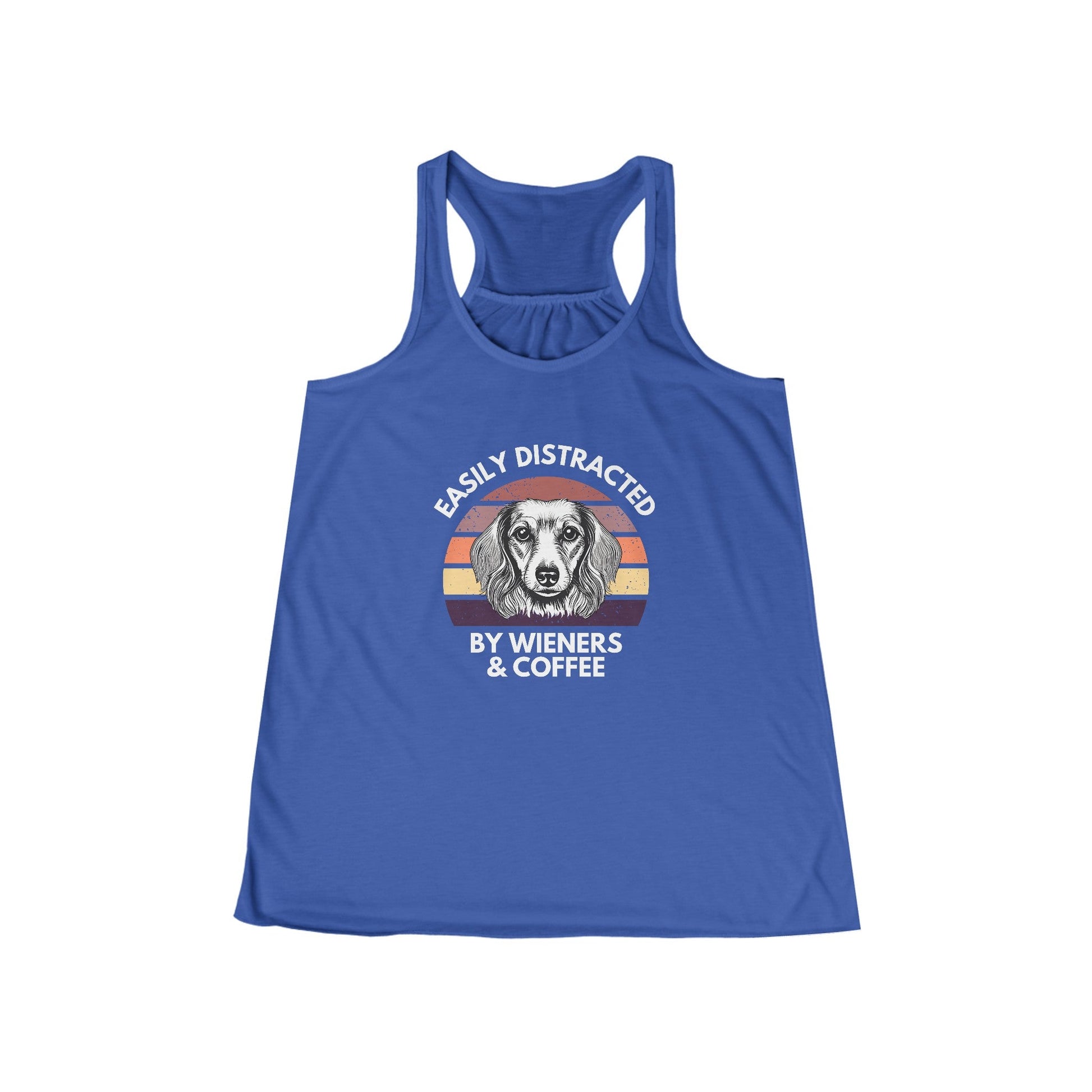 Wieners and Wine - Women's Flowy Racerback Tank - Real Rad Boutique