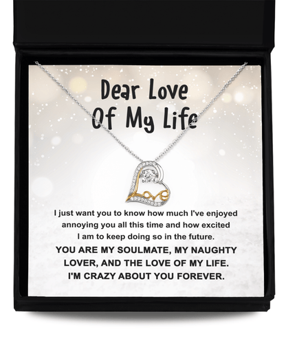 A Lifetime of Joy with You - Love Dancing Necklace - Real Rad Boutique