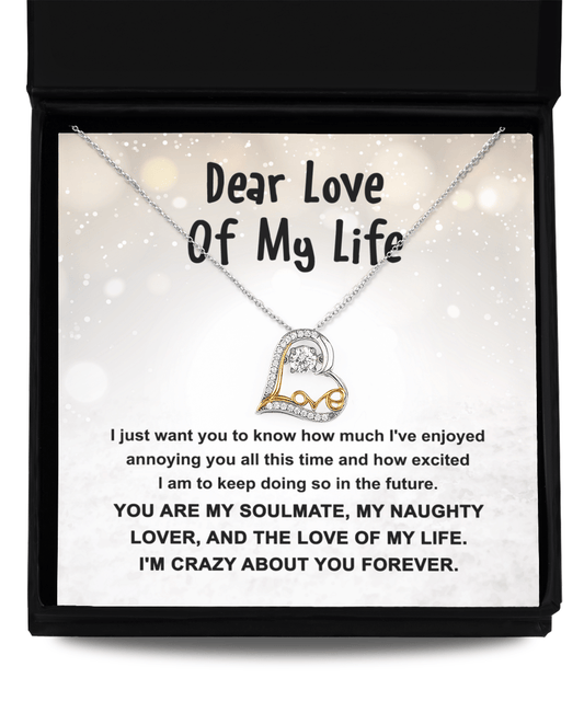 A Lifetime of Joy with You - Love Dancing Necklace - Real Rad Boutique